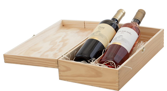 Cassette in legno per bottiglie di vino